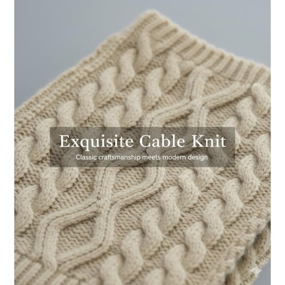 Winter Knit Hat Scarf Gloves Set Touchscreen Ear Warmer Unisex Cozy Warm - Picture 4 of 7